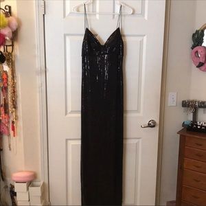 Aqua (Bloomingdales) full sequin maxi dress